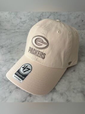 ‘47 Brand Green Bay Packers Clean Up Adjustable Strap NFL Dad Hat